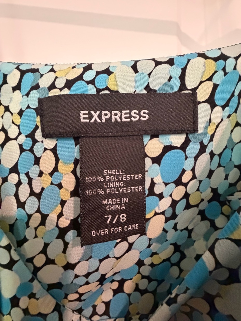 Vintage Y2k Express Blue Floral Midi Slip Skirt - Picture 4 of 6